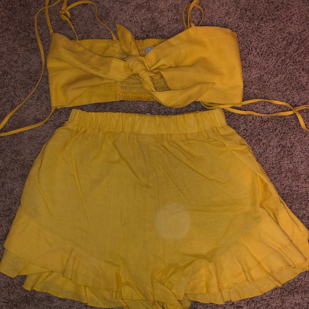 Two Piece Yellow Set
